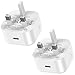 SEVENGO 2 Pack USB C Plug Fast Charge Compatible with iPhone 17 Pro Max Air 16e 16 Plus Pro Max 15 14 13 12 11 SE Watch iPad 10 11th A16 A17,25W New Type C Port Charging Wall Charger Plugs Adaptor UK