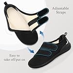 XIHALOOK Mens Slippers Diabetic Shoes Wide Toe House Shoes Adjustable for Edema Plantar Fasciitis - Image 2