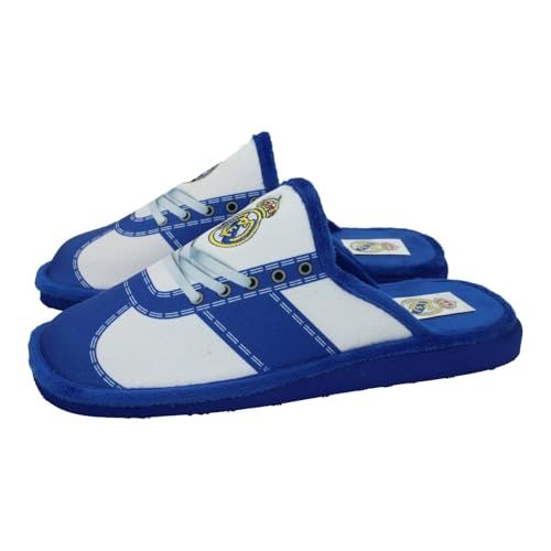 Zapatillas REAL MADRID andar en casa Estampado Cordones (38 EU, numeric_38)
