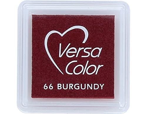 Tsukineko Tinta VERSACOLOR Color bermellón Opaca 33x33mm. Almohadilla pequeña
