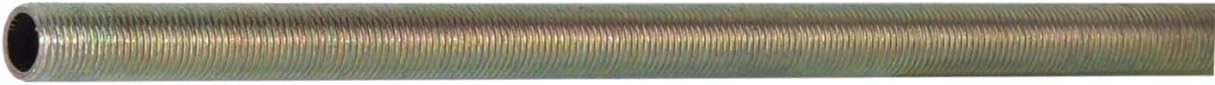 B&P Lamp® 3 Piece Pack of 1/8 IP X 36 Inch All Thread Pipe, 3/8 Inch Diameter, Zinc Plated Steel For Floor and Table Lamp Restoration