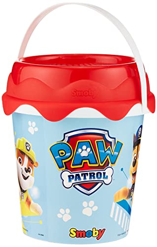 Smoby Paw Patrol Seau de Plage avec Accessoires et arrosoir, 7600862125, Multicolore