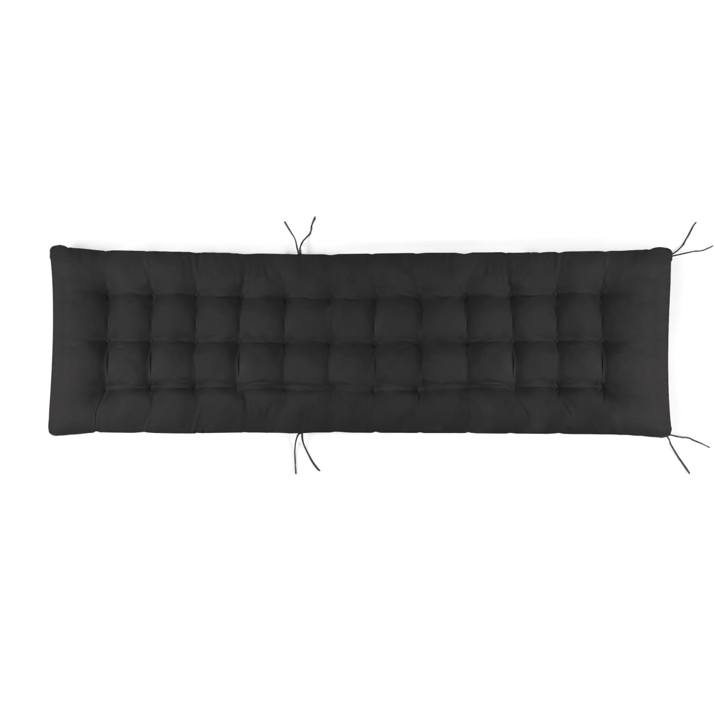 IDMarket - Set di 2 Cuscini universali per Sdraio Adam 180 cm, Nero