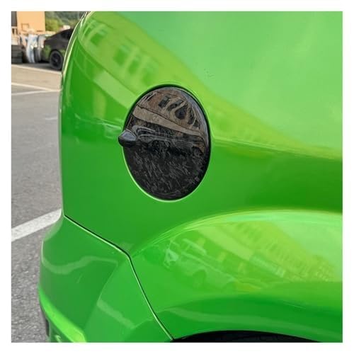 ford, dla Focus, MK2 2005-2011 Włókno węglowe Korek zbiornika paliwa Pokrywa oleju Klapa wlewu Pokrywa Stylizacja samochodu Akcesoria samochodowe Zamienna klapka wlewu paliwa(BLACK Carbon Fib