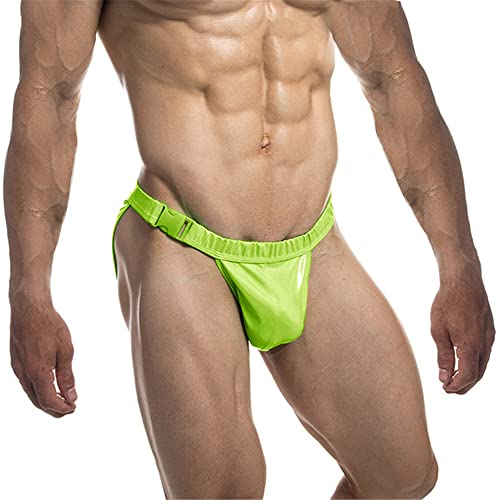 JOCKMAIL 3PCS/Pack Mens Swim Thongs Mens Swim Bikini Briefs Shiny Metallic Thong G-String Jockstrap Underwear4