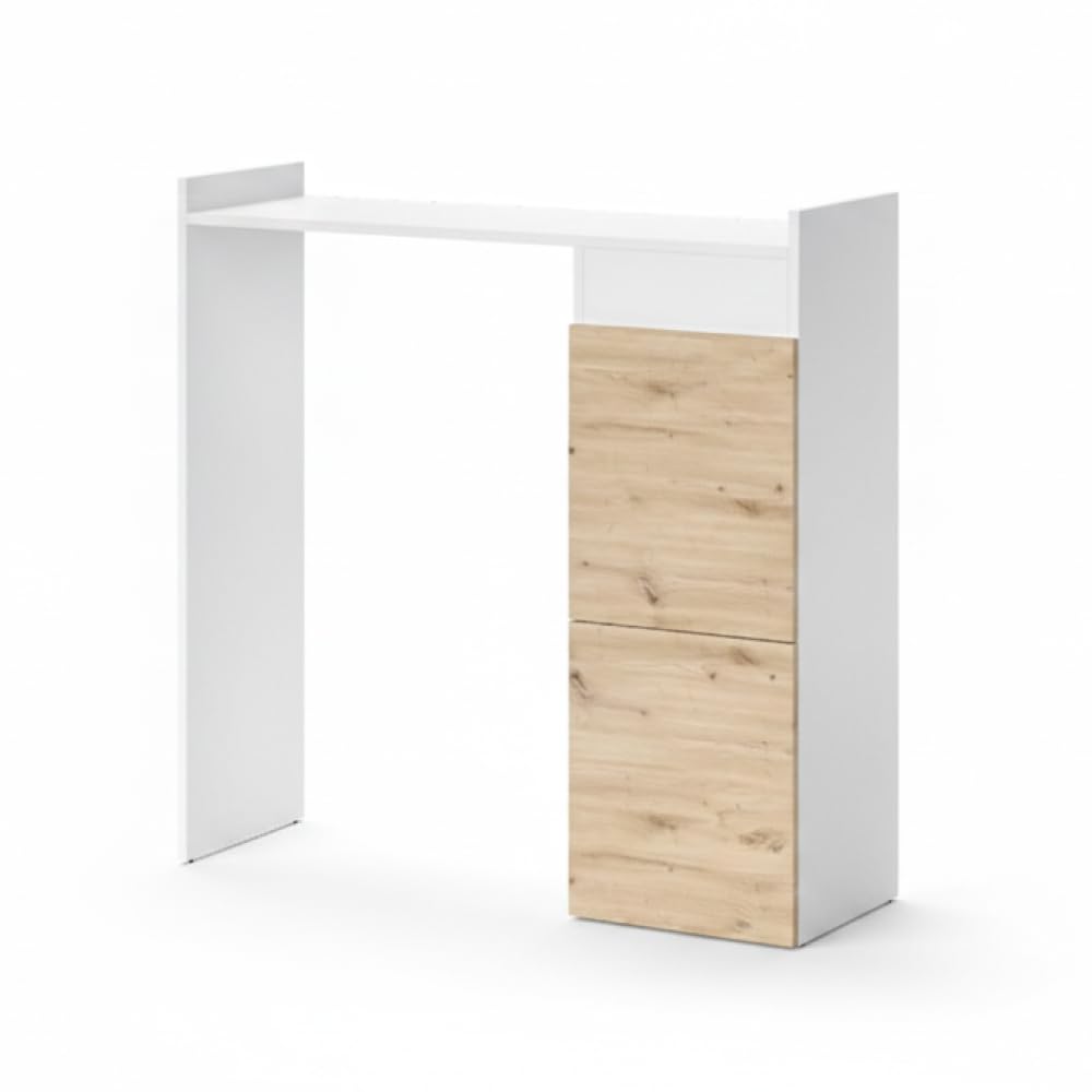 Vicco armadietto coprilavatrice Alf, Bianco, 99 x 98 cm con 2 cassetti, per riporre risparmiando spazio sopra la lavatrice