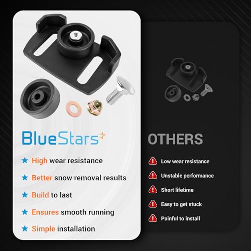 image for BlueStars 490-241-0038 Universal Snow Blower Rolling Skid Shoes with H