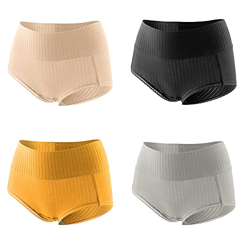 Culotte de bikini en coton doux taille haute contre l'inconfort M