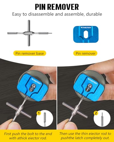 THKFISH Wartungsset für Angelrollen,Rollenreinigungsset,Kompaktes Angelreparaturset,Angelrollen-Pflegeset,Demontagewerkzeug für Angelrollen,Basis-Set und 33-in-1-Schraubendreher (Manuell Blau)
