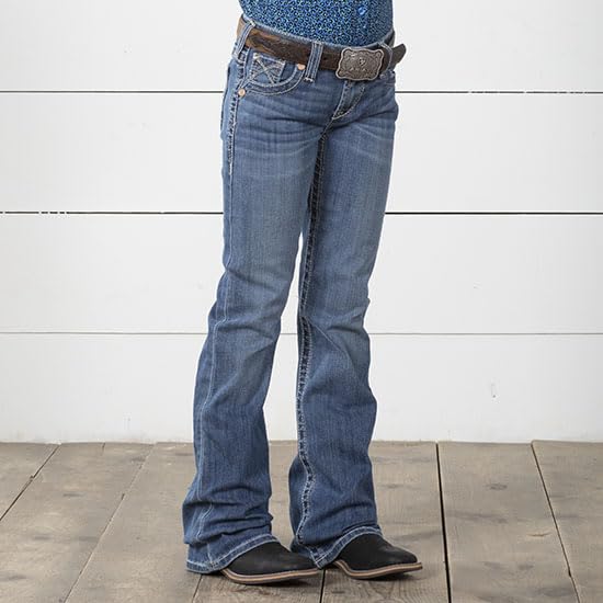 Ariat Girls Real Bootcut Whipstitch Jeans2