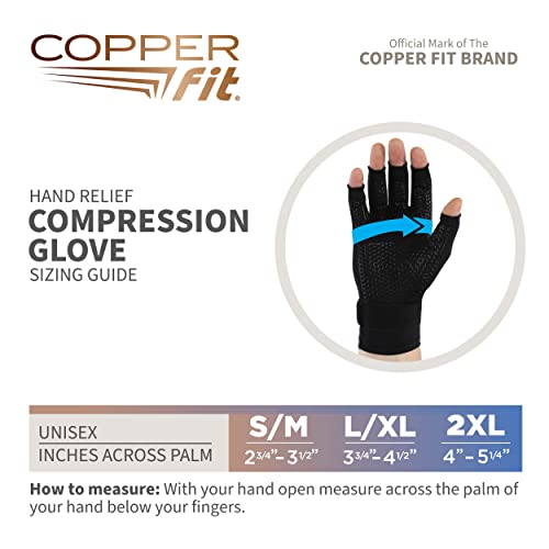 Copper Fit CFRRGLVSM-1-SMALL/ MEDIUM Standard Hand Relief thumb #1