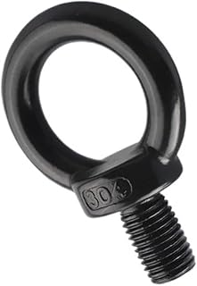 Pernos de ojo Pernos de argolla, Pernos de argolla de alta resistencia, M3 M4 M5 M6 M8 M10 M12 M14 M16 M18 M20 M24 Negro 304 Anillo de acero inoxidable Perno de argolla de elevación Tornillos de argol