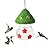 Hummingbird Feeder, Leak-Proof Hummingbirds Feeders for Outdoors Hanging, Bird Feeder for Garden Birds Watching Patio Decoration & Gift - Cute Green Mushroom Shape