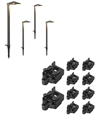 EDISHINE 10-Pack Low Voltage Wire Connector, Landscape Lighting Cable Connectors Waterproof for Landscape Lighting/Pathway Light/Spotlight, 10/12/14/16/18 Gauge Cables Compatible,UL Listed