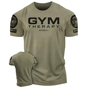 Gymish Lifestyle Gym Therapy Workout Shirts for Men, Lifting T-Shirt for Gym Workout