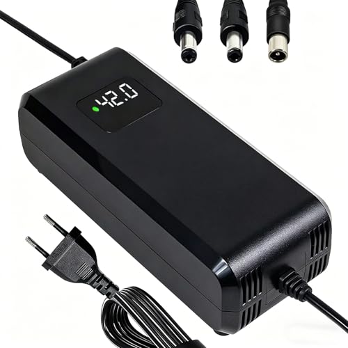 Chargeur 42V 5A pour batterie lithium 36V avec affichage LED de tension