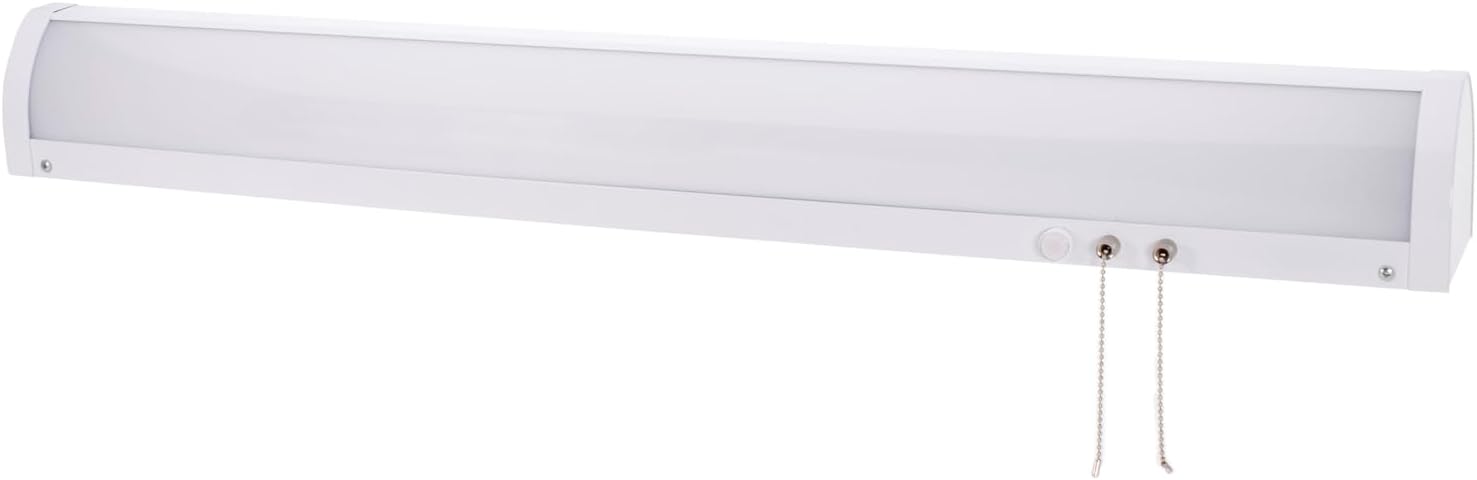 Sunlite 36-Inch LED Linear Bed Light Fixture, 15W/30W/45W, Color Selectable 30K/40K/50K, 1675-5311 Lumens, Dimmable, DLC & ETL Listed, 120V, 3-Way Switching (Up/Down), 116 Degree Beam Angle, White