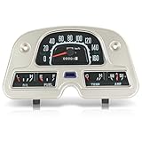Speedometer Gauge Cluster Compatible with 1975-1980 Toyota Land Cruiser FJ40 FJ45 BJ40 BJ45 12V Meter Gauge Cluster Replace#83100-60180