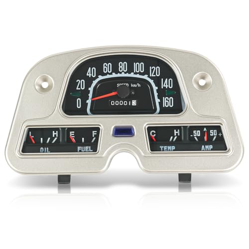 Speedometer Gauge Cluster Compatible with 1975-1980 Toyota Land Cruiser FJ40 FJ45 BJ40 BJ45 12V Meter Gauge Cluster Replace#83100-60180