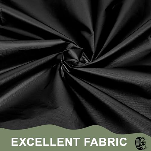 YANINEE Universale Reifenabdeckung, Reifenschutzhülle, Große Reifentasche Wasserdicht für 4reifen, 75 * 115cm (Schwarz)