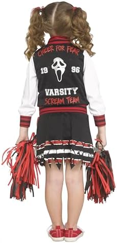 Fun World girls Ghost Face Scream for the Team! Costume