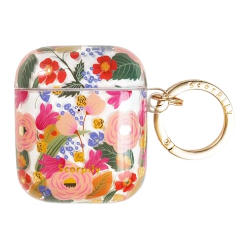 Coque Apple AirPod 1 et 2 fleurie SCORPIFY pour votre sac à main de femme