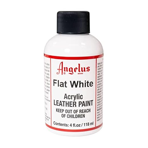 Angelus Merk Acryl Lederen Verf Waterdicht 4 Oz - Flat White