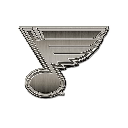 NHL Rico Industries St. Louis Blues Antique Auto Emblem Antique Nickel Auto Emblem for Car/Truck/SUV