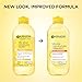Garnier Micellar Water with Vitamin C, Facial Cleanser & Makeup Remover, Brightening & Hydrating, For All Skin Types, Vegan, Cruelty Free, 13.5 Fl Oz (400mL), 1 Count