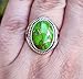 Navya Craft Turquoise Ring, 925 Sterling Silver Handmade Statement Promise Ring for Women, Natural Oval Gemstone Jewelry December Birthstone Gift, Christmas Anniversary Birthday Valentine Day