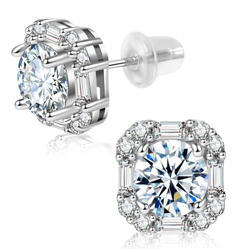 Selinna Square Pave CZ Stud Earrings