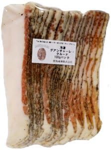 Amazon 冷凍 生サラミ 豚ホホ肉 グアンチャーレ クルード 100g スライス ボッテガ ディ アド イタリア産 ボッテガ ディ アド 塩漬けハム 通販