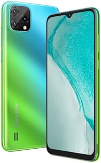 Blackview Mobile phone, A55 Android 11 Phone, 6.528 HD+, 4780mAh Battery, 3-Card Slots, 4G Dual SIM Unlocked Smartphone, 8MP+5MP, MT6761V Processor, 3GB RAM 16GB ROM, Face ID - Gradient Green