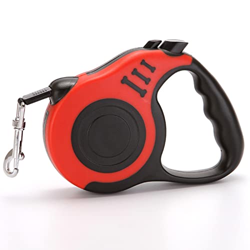 Portible, Pet Leash, Dog Leash, Automatic Pet Leash, Walking Leash with Anti-Slip Handle, Strong Nylon Tape, Tangle-Free,One-Handed One Button Lock & Release