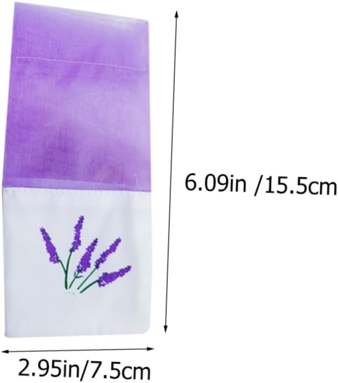 20pcs Lavender Sachet Bags Empty Linen Fabric Pouches for Home Fragrance Scented Storage Bags for Drawers and Closets
