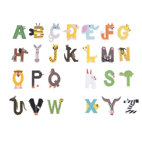 Asyduey Color de Alfabeto Hierro en Letra Motociclista Apliques Parches para Ropa Tela Pegatina Bordado