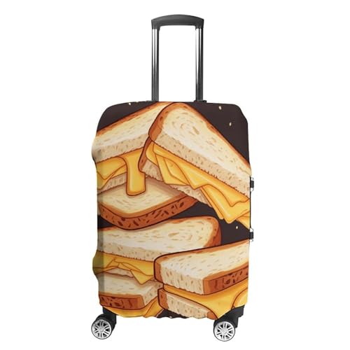 Luggage Cover Elastic Suitcase Cover Anti-Scratch Suitcase Covers Travel Cheese Sandwiches Luggage Covers Luggages Protector for Travel Adult Luggages Decorative 18-32 Inch