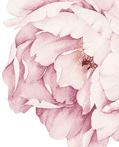 Peony Flowers Wall Sticker - Vintage Pink - By Simple Shapes #TOP5