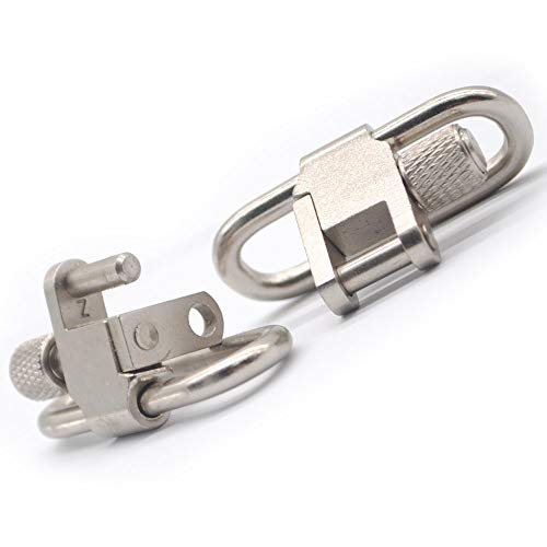 Trirock 2-Pack Silver 1.25 Inch Quick Detachable Heavy Duty Sling Swivel For Sling Quick Release Gun Swivels #TOP7