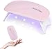 Produktbild Aokitec Mini UV LED Nagellampe Tragbarer Nageltrockner für alle Gelnagellacke, Aushärtungswerkzeug in Mausform Kompakt Leicht mit USB Kabel (Rosa)