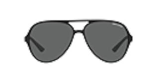 Man Sunglasses Matte Black Frame, Dark Grey Lenses, 60MM