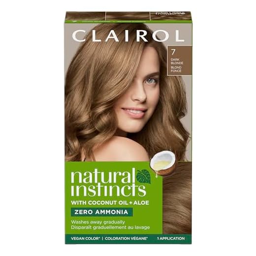 Clairol Natural Instincts Demi-Permanent Hair Dye, 7 Dark Blonde Hair Color, Pack of 1