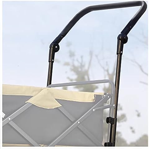 Universal Folding Wagon Push Handle Attachment (20 7/8 Inch/53 cm Outer Width and 19 5/8 Inch/50 cm Inside Width)-Adjustable Push/Pull Bar for Garden Carts,Can be Fixed on 0.6in/1.5cm Square Tube Cover
