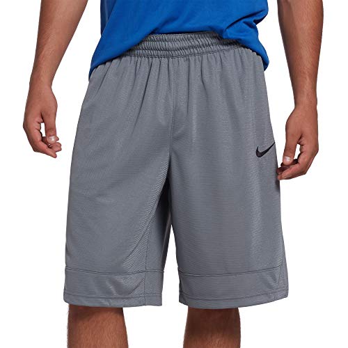 Nike Dri-FIT Icon, Men's basketball shorts, Athletic shorts with side pockets, Cool Grey/Cool Grey/Black, M
