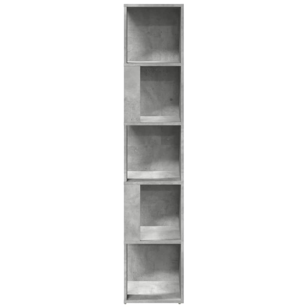 Mobile ad Angolo Grigio Cemento 33x33x164,5 cm in Truciolato
