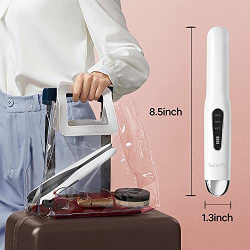 Sunmay Voga Cordless Hair Straightener And Curler 2 In 1, Cordless Travel Flat Iron For Touching Up Short Thin Fine Hair On The Go, Mini Portable Straightener With 4800Mah Battery, Quick Heat Up #TOP6