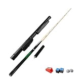 Classic Billardqueue - Billiard Cue, Gesamtlänge 145 cm, Spitzen 10 mm, Bequem Anzufassen, Billard Queue Für Kinder Und Erwachsene,Mit Zubehör Verlängerung Tasche/Koffer Set