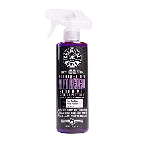 Chemical Guys Mat Renew Rubber and Vinyl Car Floor Mat Cleaner & Protectant - Cleans & Restores Rubber Liners, Running Boards, Safe for Cars, Trucks, SUVs, and More - 16 oz by Chemical Guys - Used condition - US$10.75