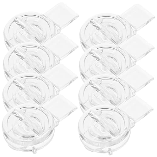 HOLIDYOYO DIY Acrylic Lock Pins 8pcs Hinge Hasps for Jewelry Boxes Decorative Locking Hinges