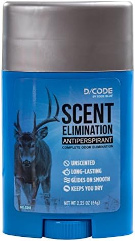 Code Blue D/CODE by Code Blue Scent Elimination Antiperspirant, Unscented, 2.25 oz
